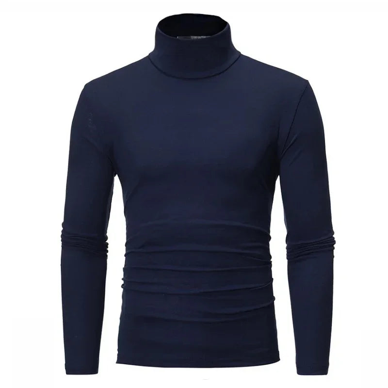 Men's Fitted Turtleneck Long Sleeve Sweater