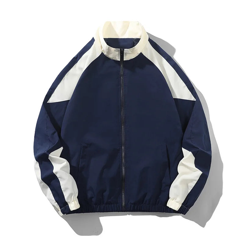 Color Block Long Sleeve Casual Streetwear Racing Style Jacket