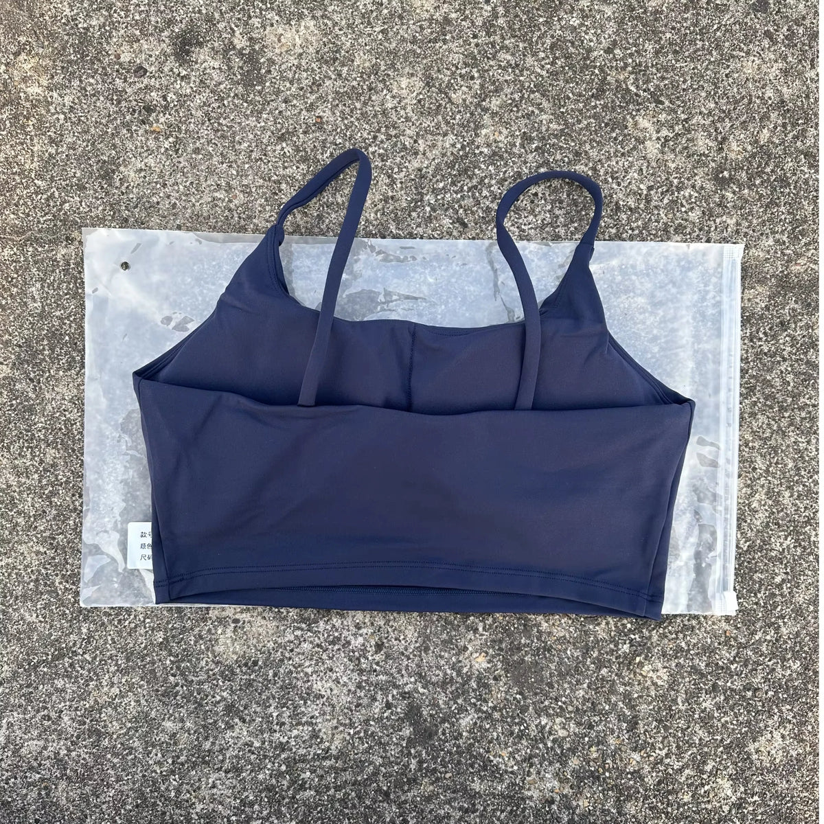 Women's Straight Neck Thin Strap Sports Bra