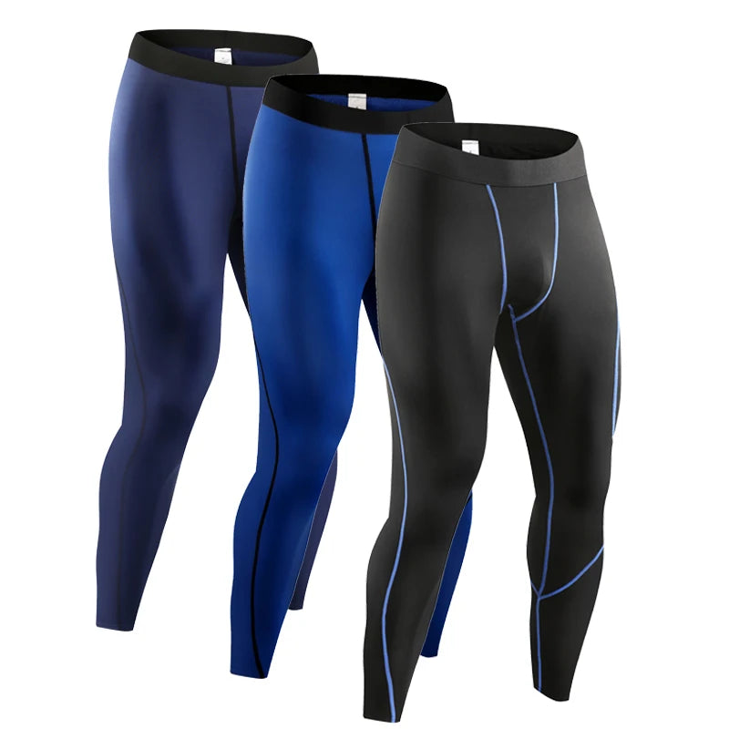 Men's Fitted Training Leggings for Gym and Running