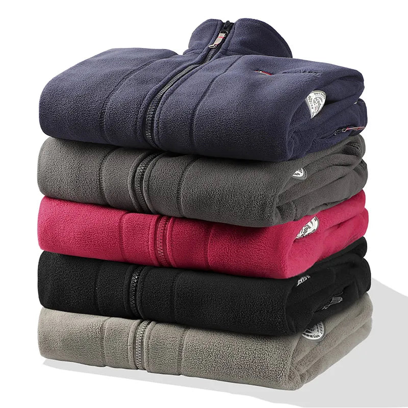 Men's Stand Collar Fleece Jacket
