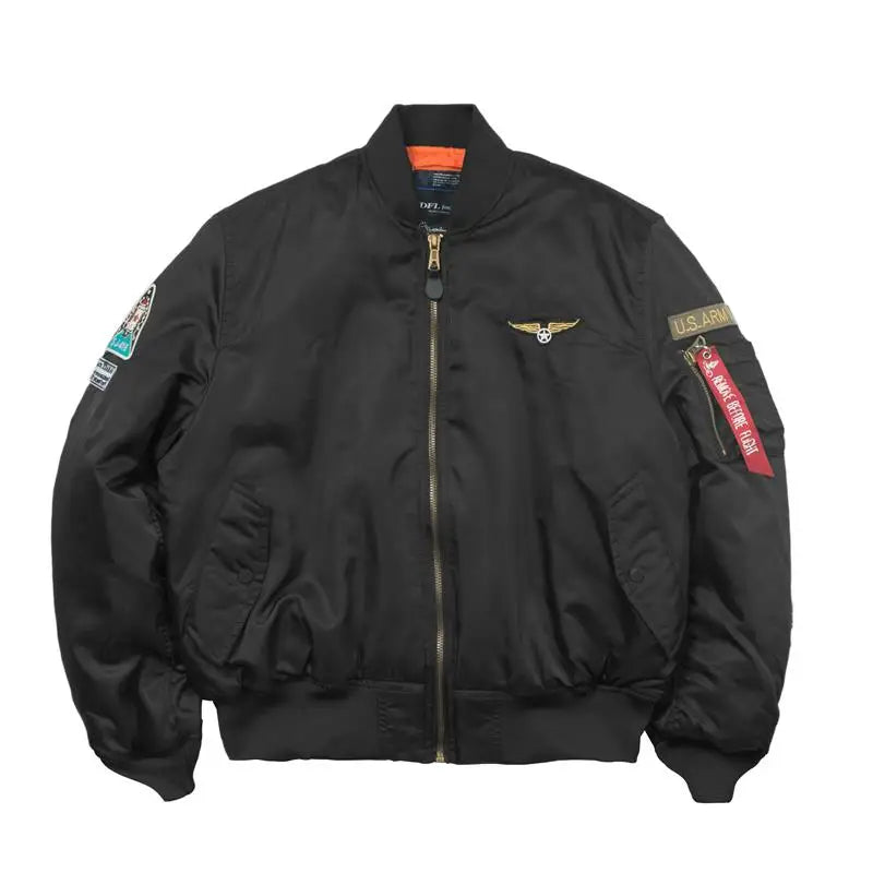 Men's Bomber Jacket Casual Fall Winter Military Jacket and Coats Outwear