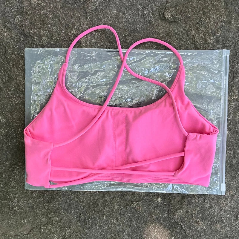 Women's Thin Strap Cross Back Sports Bra