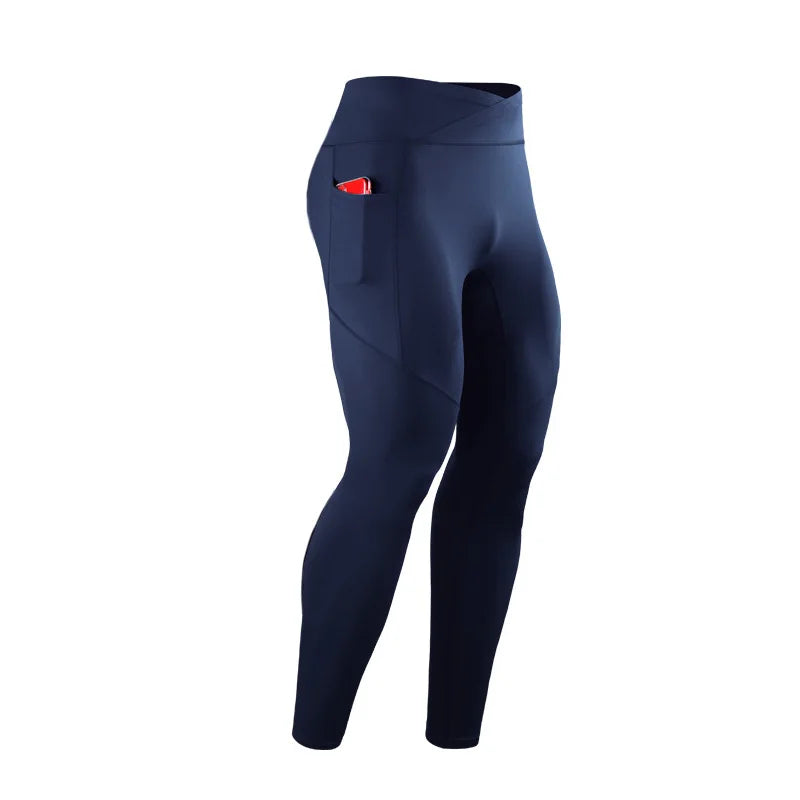 Men's Pocket Training Leggings for Gym and Running