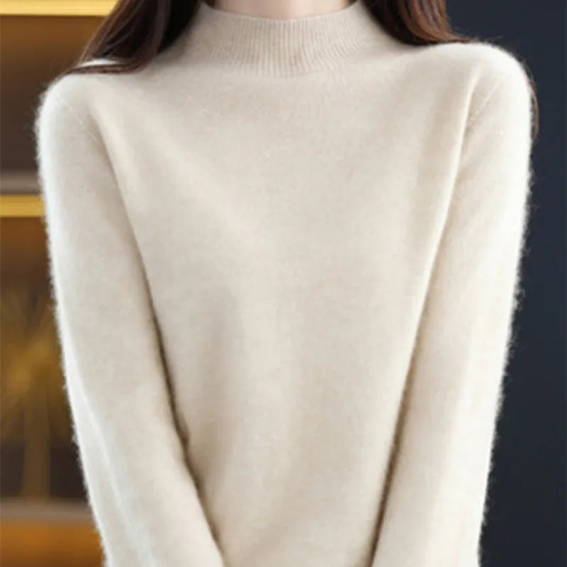 Women's Raised Rib Long Sleeve Knit Sweater Casual Knit Layer