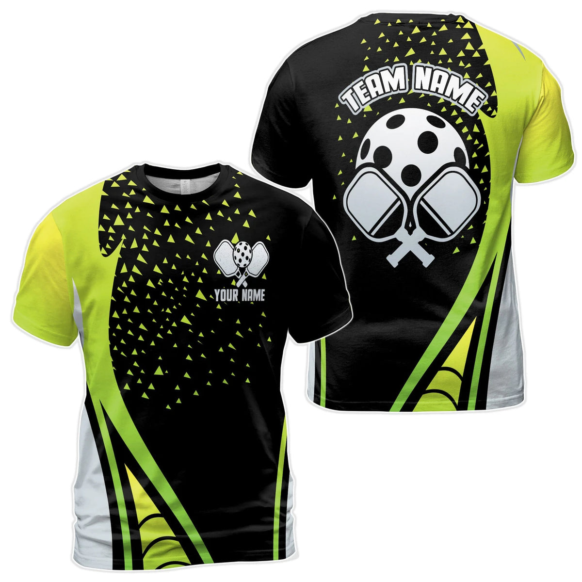 Pickleball Graphic Short Sleeve Crew Neck Sports T Shirt