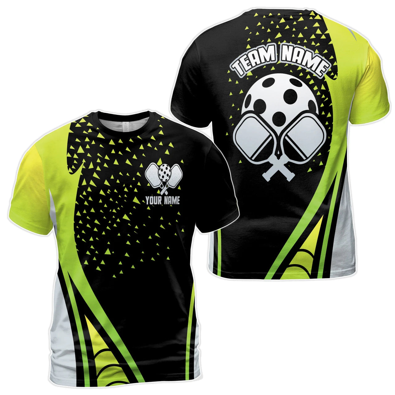 Pickleball Graphic Short Sleeve Crew Neck Sports T Shirt