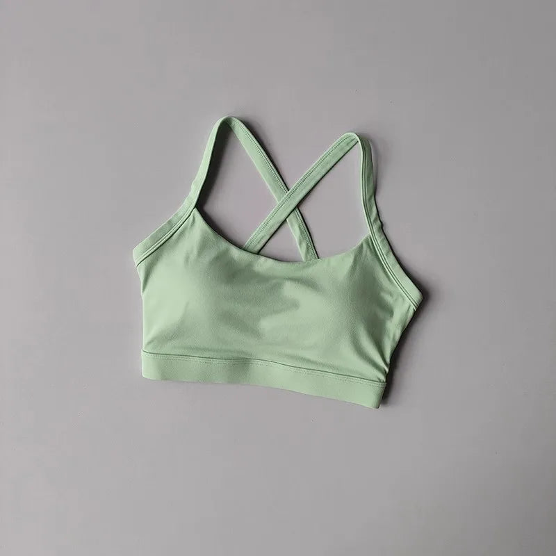 Women's Lace Up Back Sports Bra