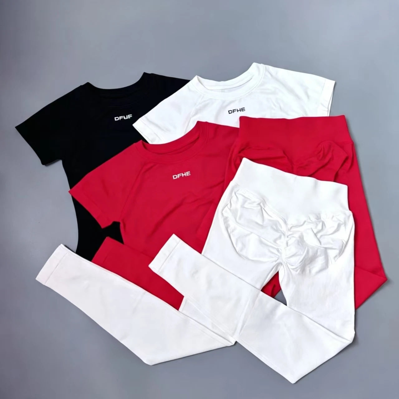 Women's Short Sleeve Yoga Top and Leggings Set
