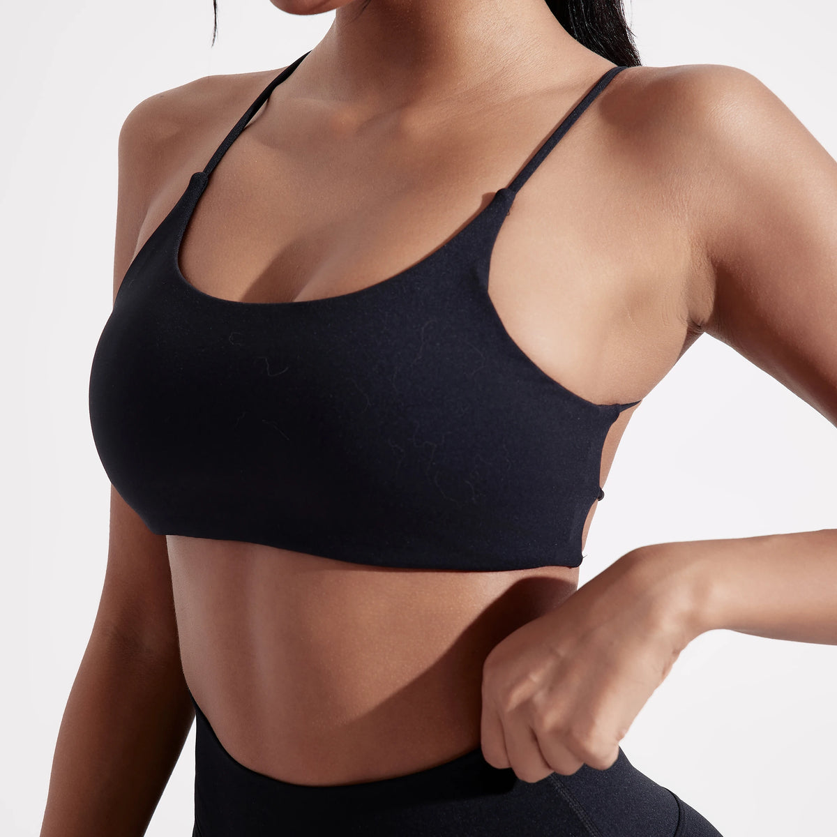Women's Multi Strap Cross Back Sports Bra