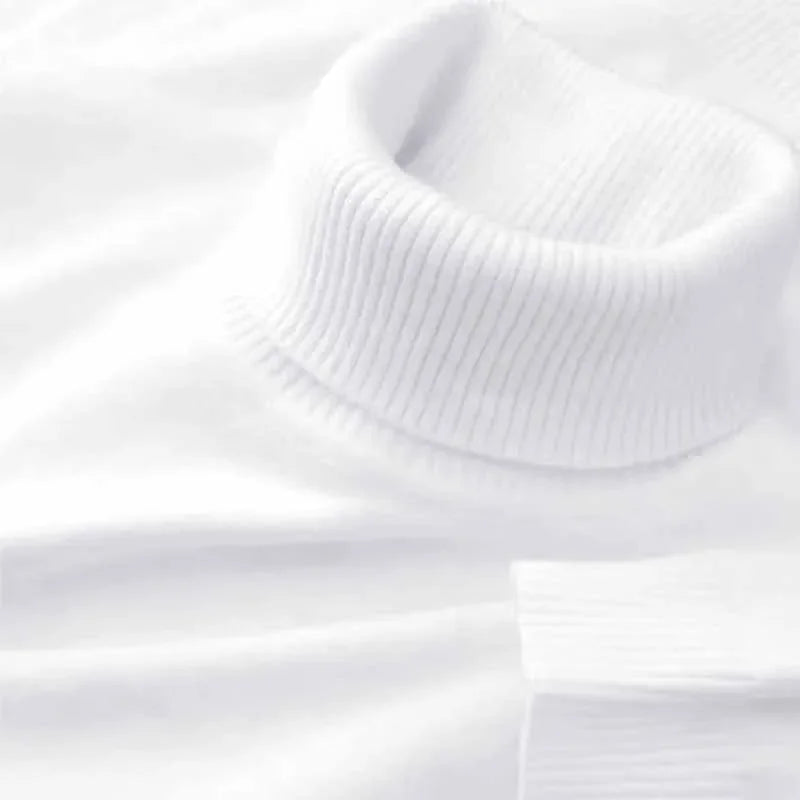 Men's Mock Neck Long Sleeve Knit Sweater
