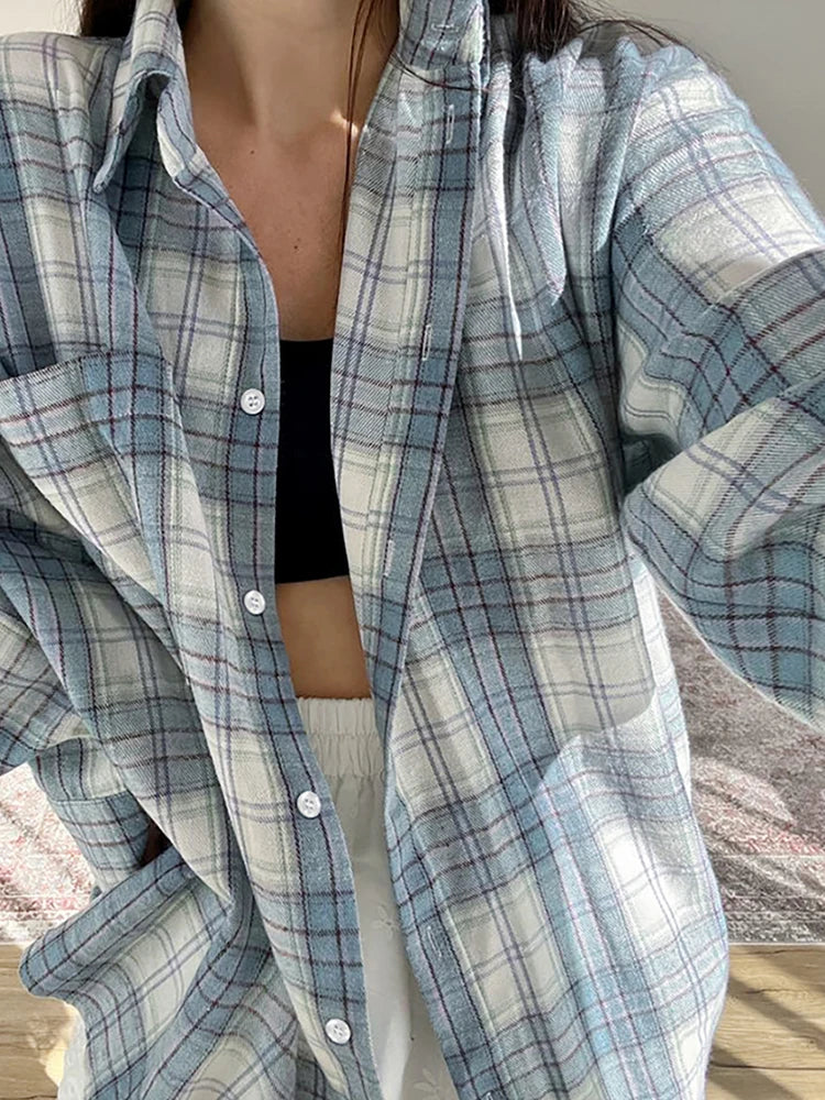 Women's Checked Long Sleeve Shirt