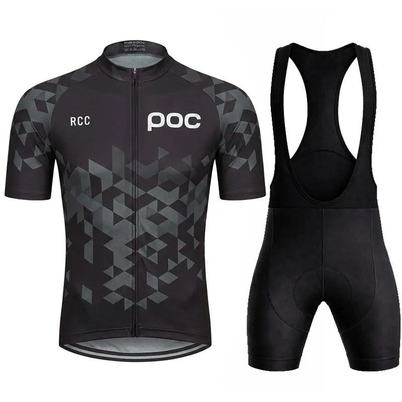 Men's Short Sleeve Cycling Jersey Set for Summer Road Bike Riding