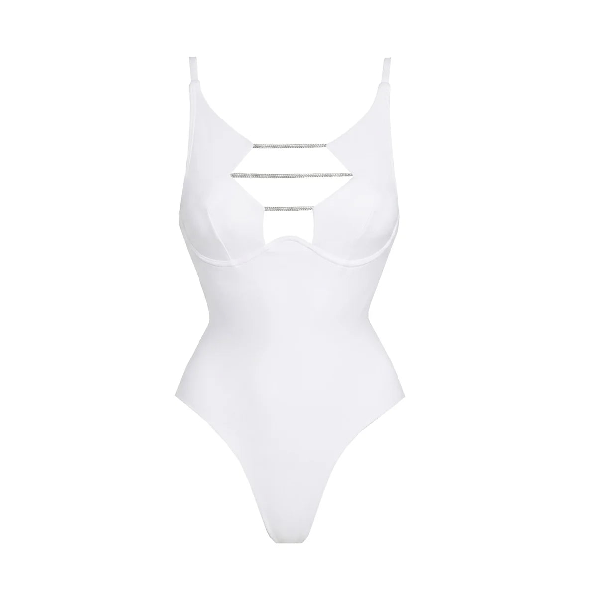 Solid One-Piece Swimsuit with Cover-Up