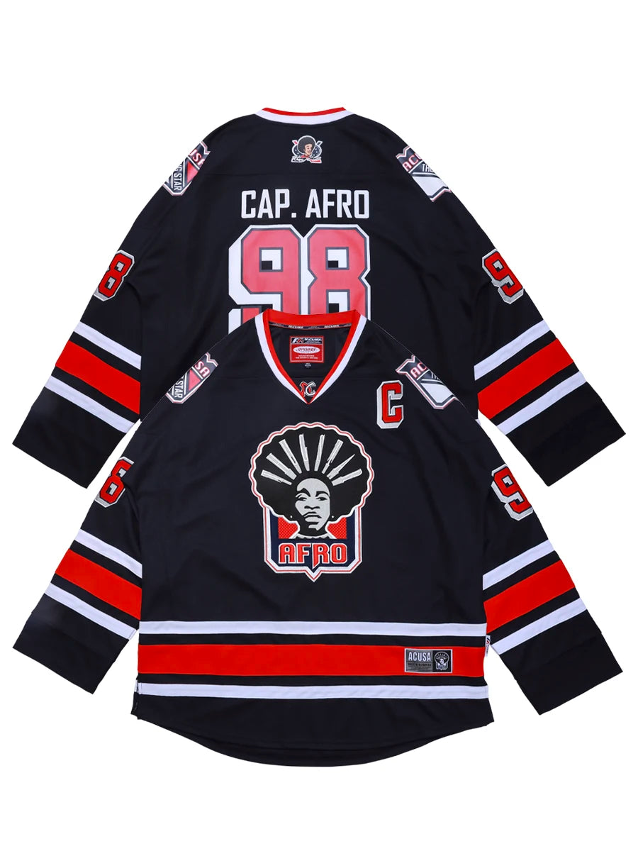 Acusa Afro Hockey Graphic Long Sleeve Jersey For Sports Outfits
