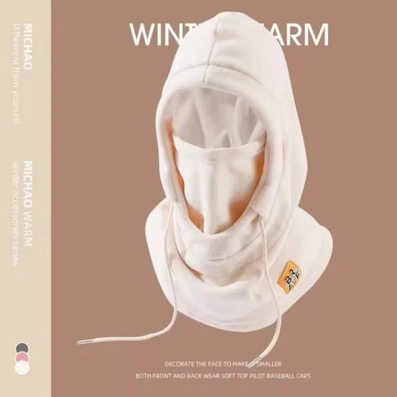 Drawstring Balaclava Hood with Head and Neck Coverage