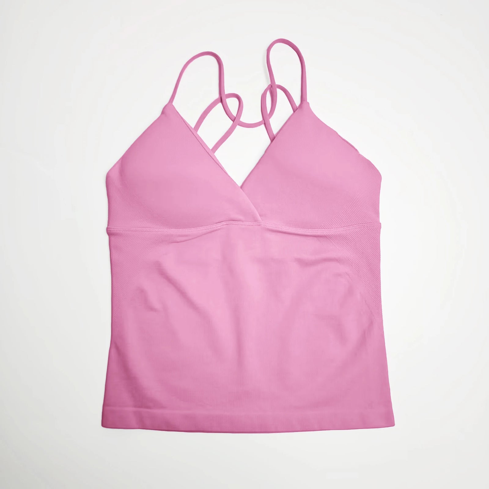 Women's Twist Front Thin Strap Tank Top For Workout Outfits