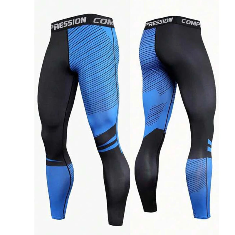 Men's Fitted Elastic Waist Training Leggings For Everyday Wear