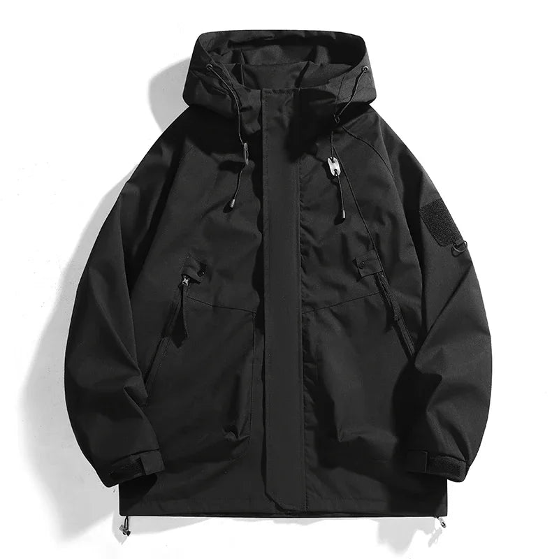 Hooded Colorblock Outdoor Jacket