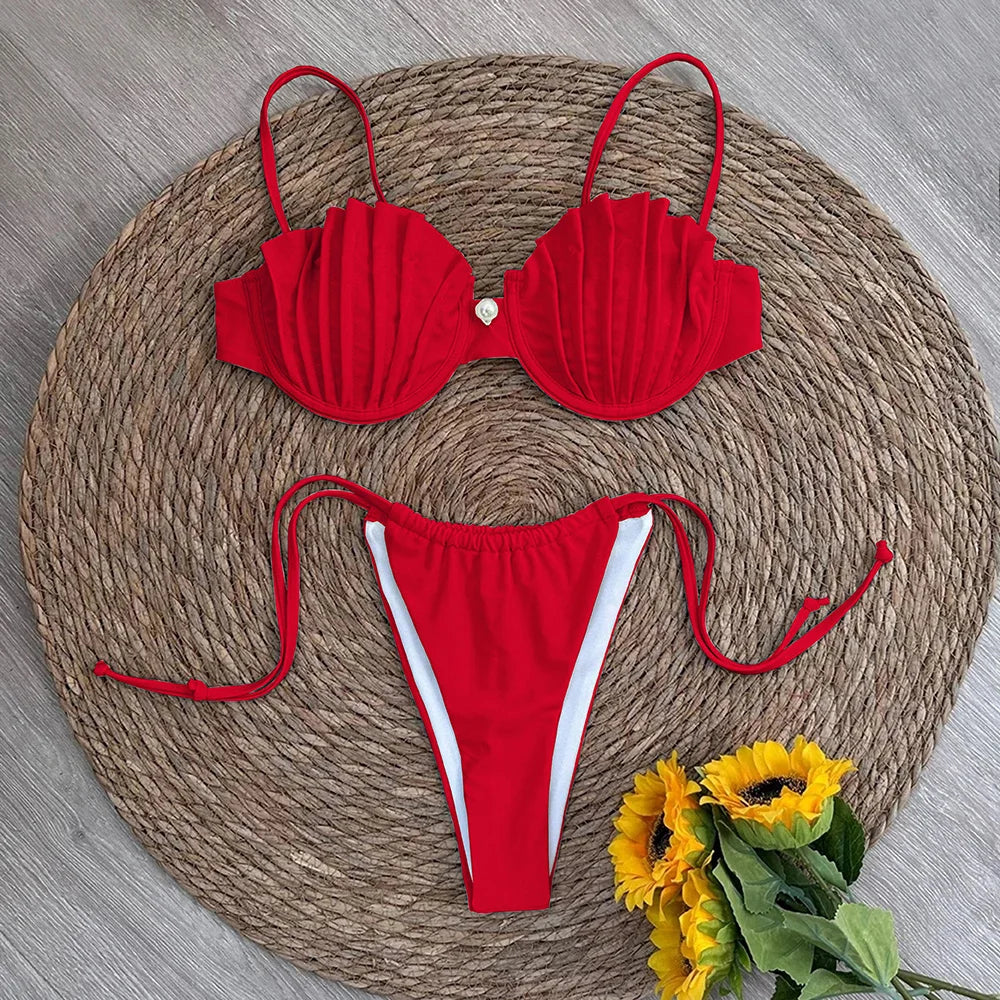 Shell Detail Micro Bikini