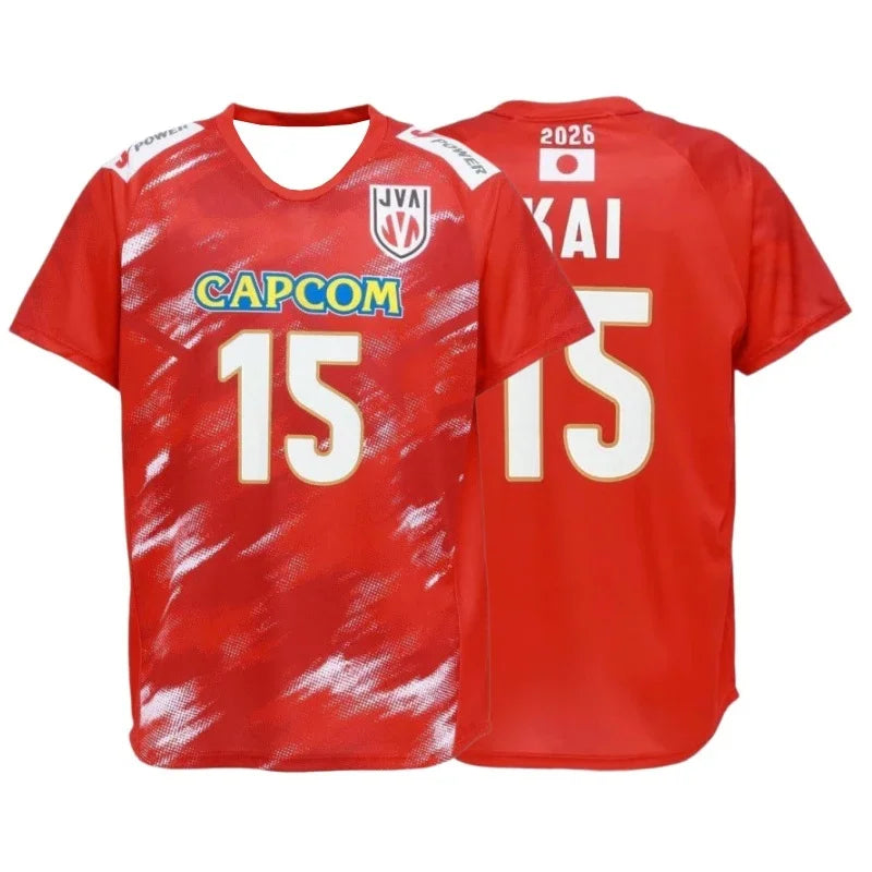 Japan Number One Volleyball Short Sleeve Jersey For Sports Outfits