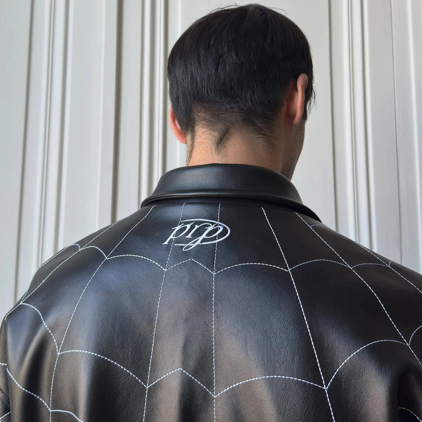 Spiderweb Graphic Long Sleeve Casual Front Closure Streetwear Jacket