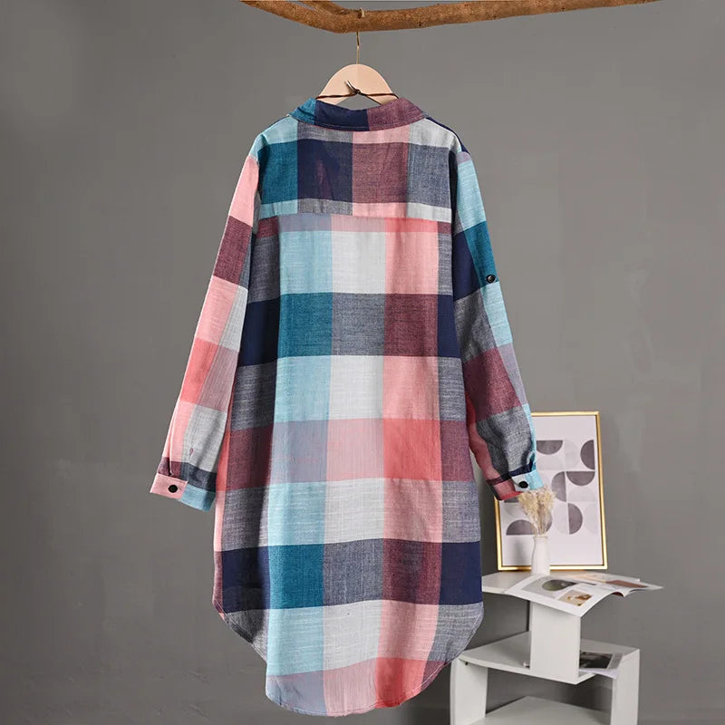 Women's Checked Long Sleeve Shirt