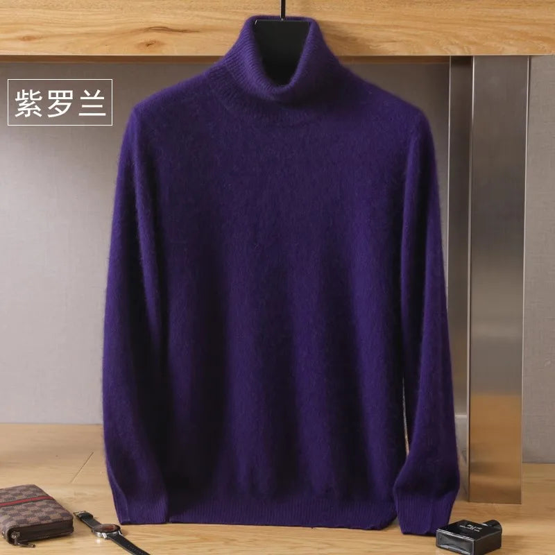 Men's Turtleneck Long Sleeve Knit Sweater