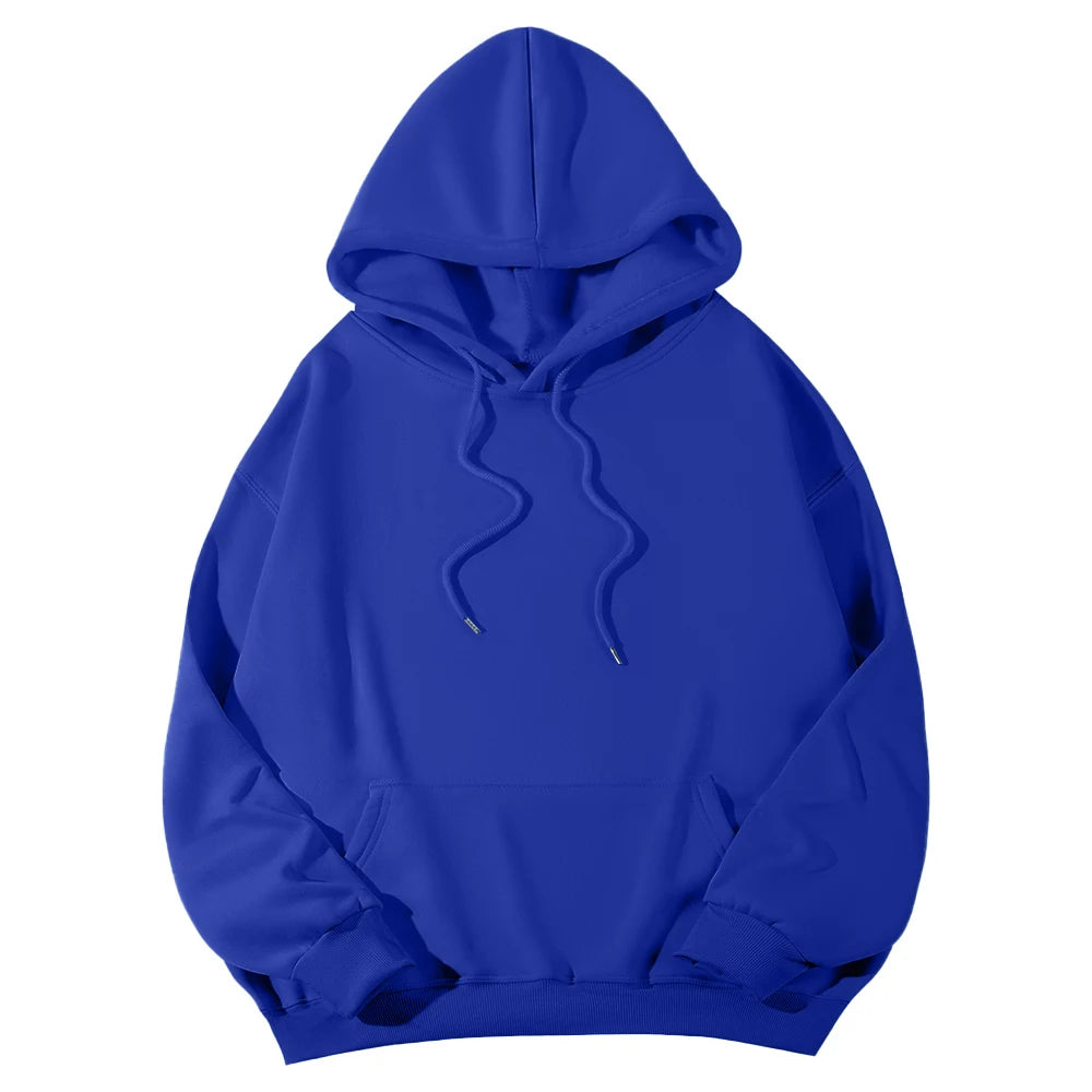 Long Sleeve Casual Hooded Sweatshirt with Relaxed Streetwear Styling