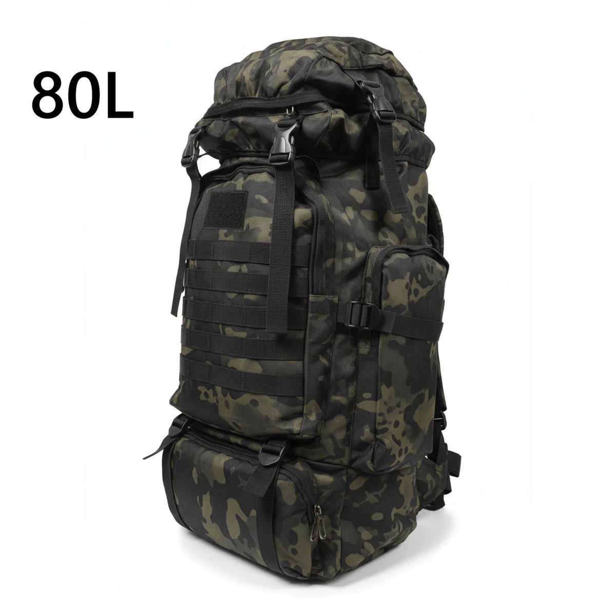 Large Outdoor Backpack with Webbing and Side Compression Straps