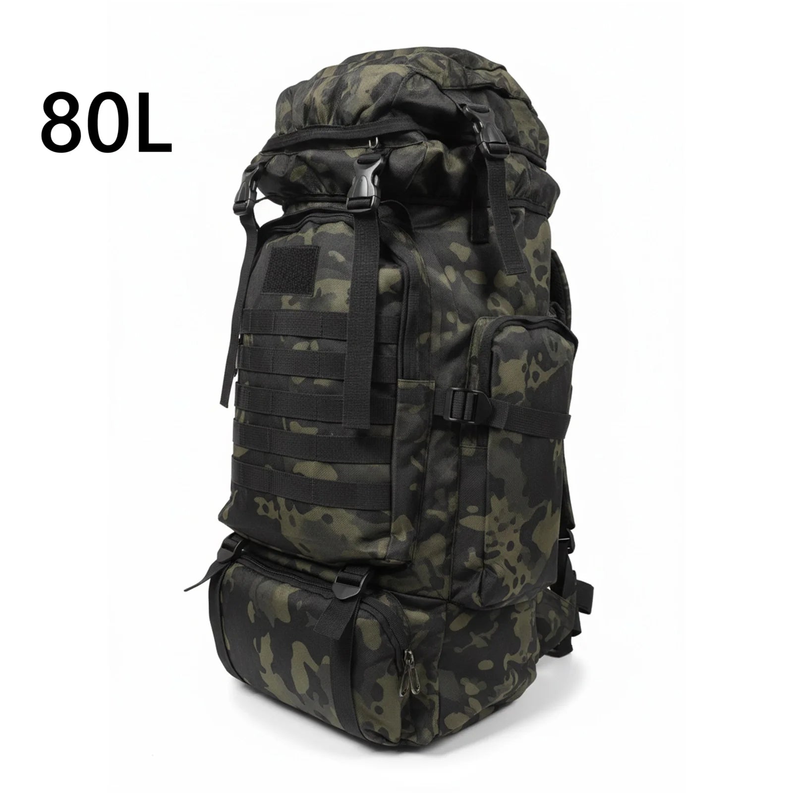 Large Outdoor Backpack with Webbing and Side Compression Straps