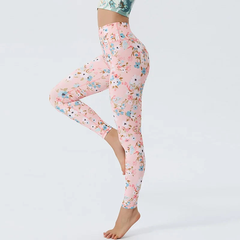 Women's Printed High-Waist Workout Leggings