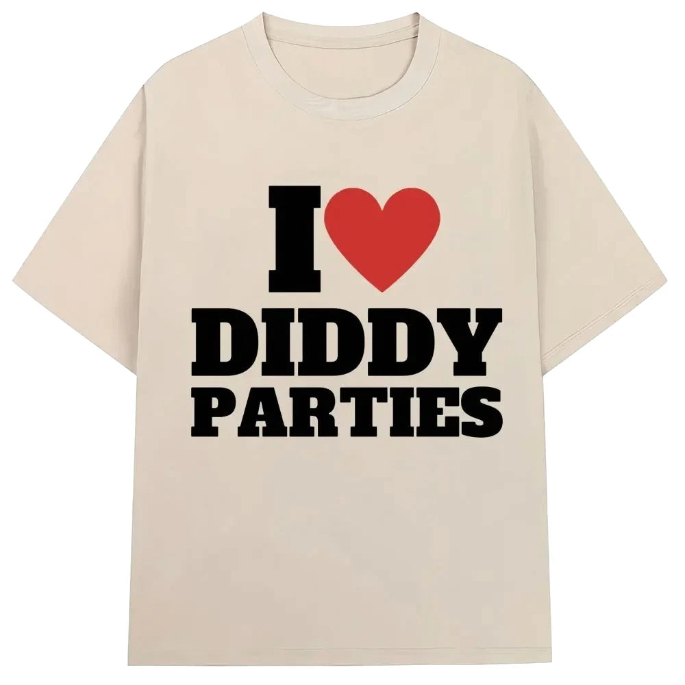 Unisex I Love Diddy Parties Graphic Short-Sleeve T-Shirt