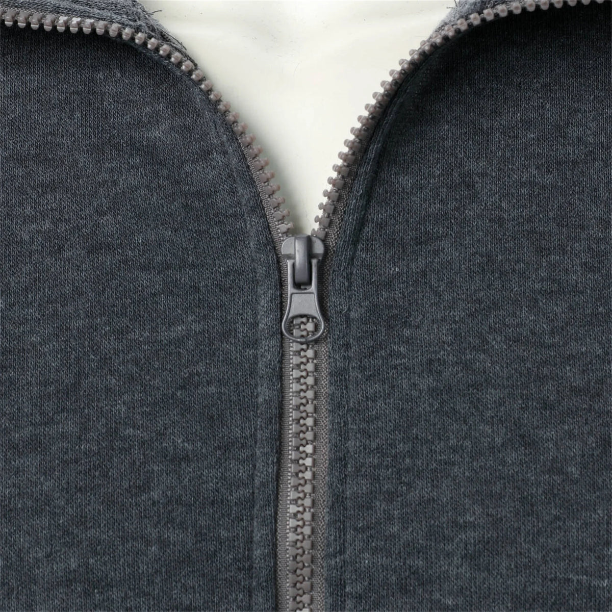 Men's Solid Stand-Collar Zip-Front Jacket