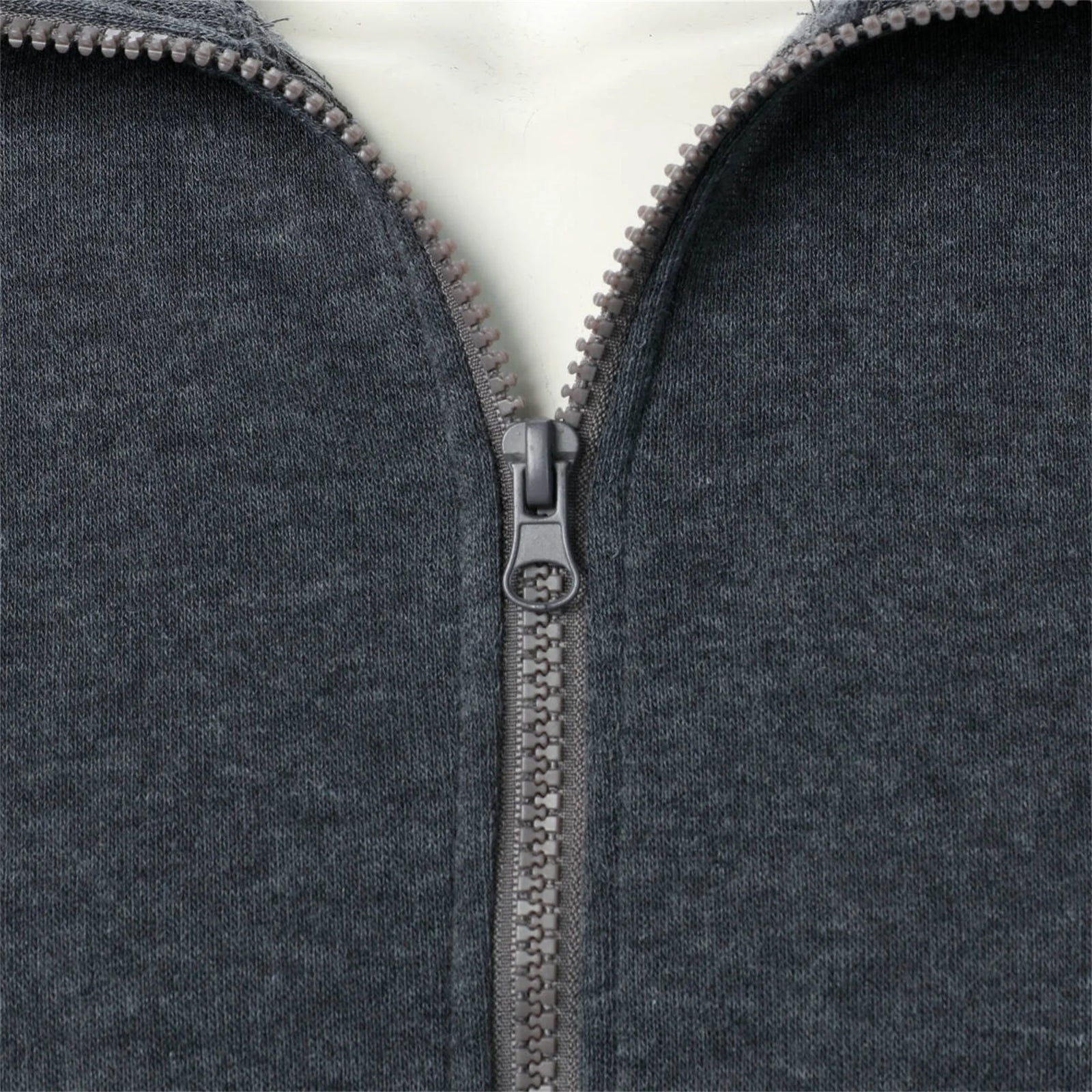 Men's Solid Stand-Collar Zip-Front Jacket