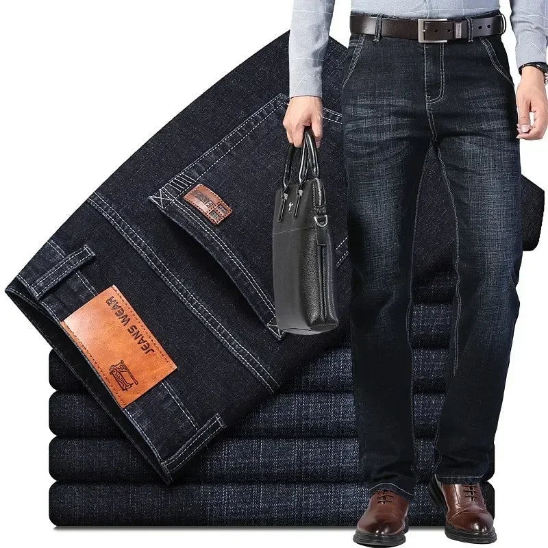 Men's Straight Leg Denim Jeans for Casual Everyday Wear
