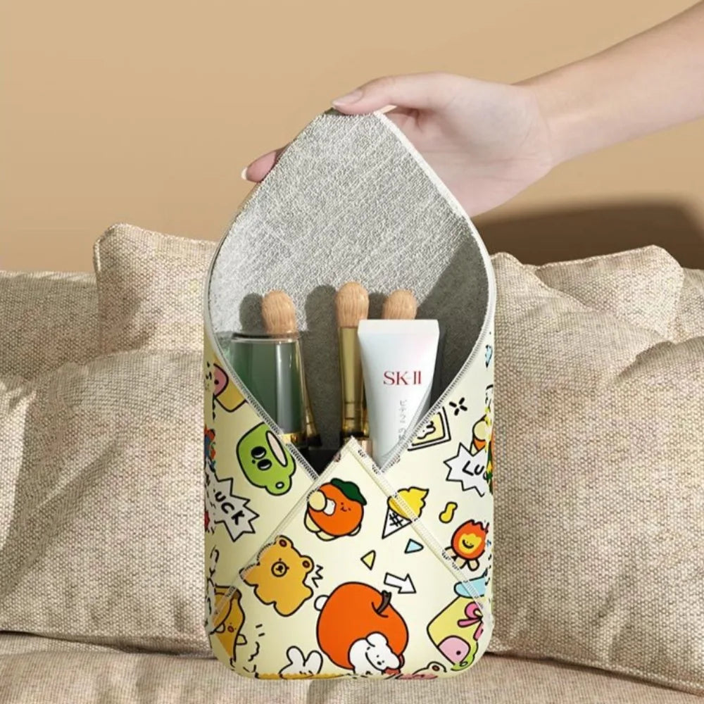 Reusable Folding Cosmetic Bag Wrap Around Pouch Photographic Equipment Accessories Camera Protective Cover 2 Size