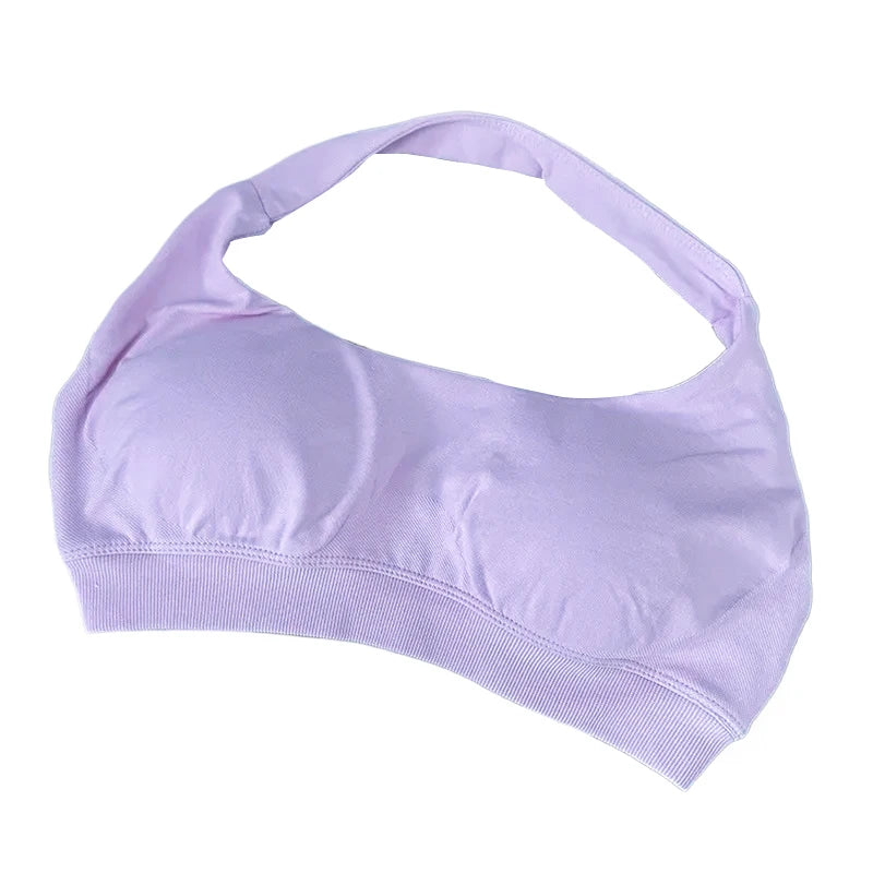 Women's Ruched Halter Neck Sports Bra