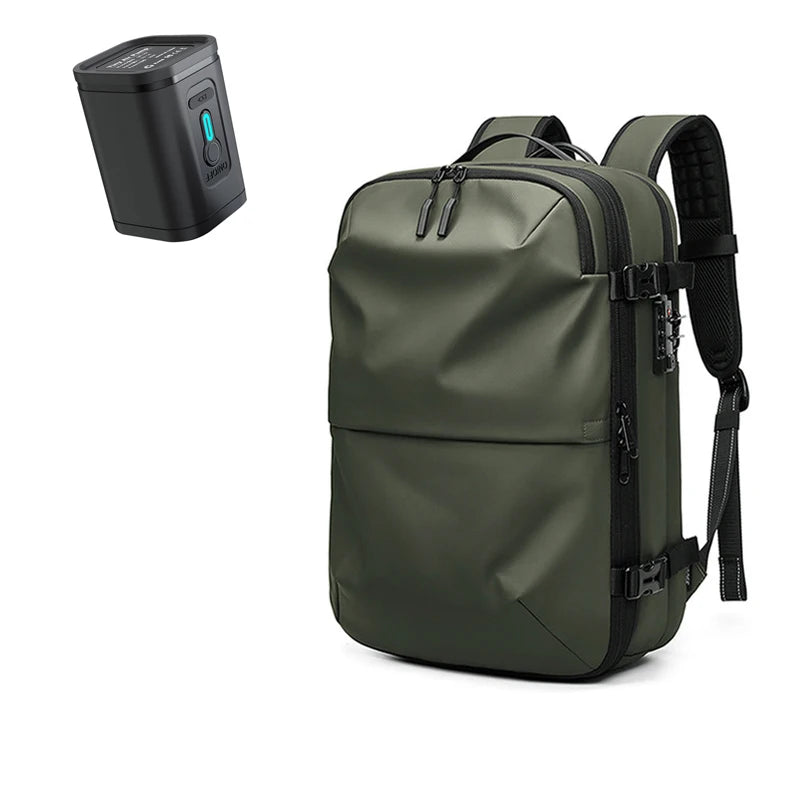 Vacuum Compression Travel Backpack with Separately Labelled Pump and Bag Options