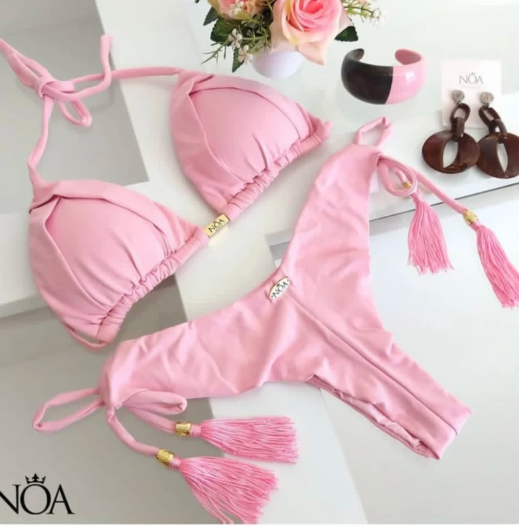 Solid Triangle Bikini