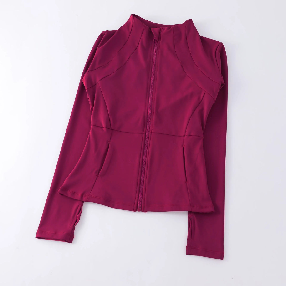 Women's Stand Collar Zip-Front Yoga Jacket