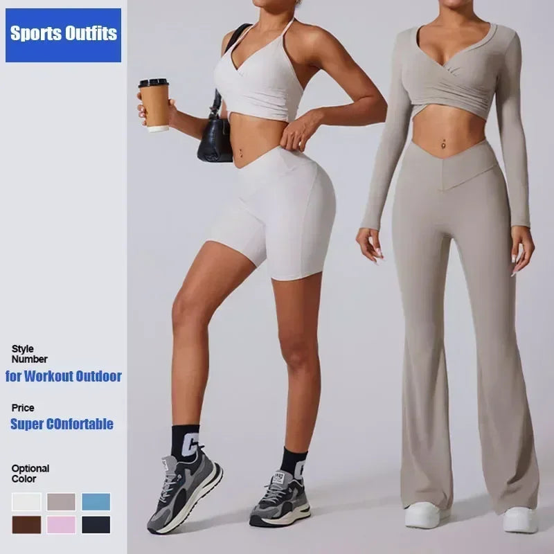 Women's Zip-Front Yoga Workout Set