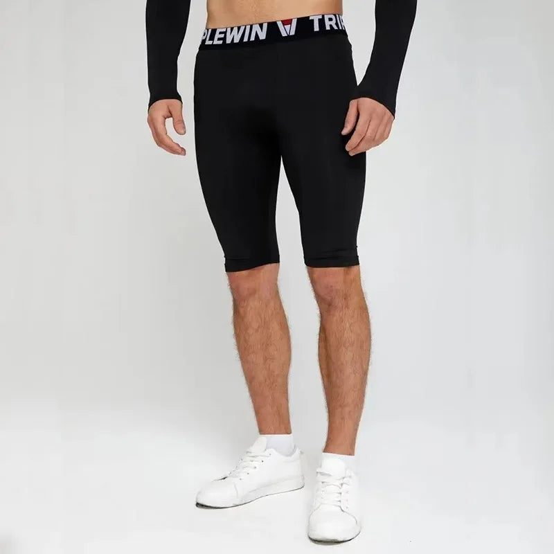 Men's Fitted Training Shorts for Gym and Running