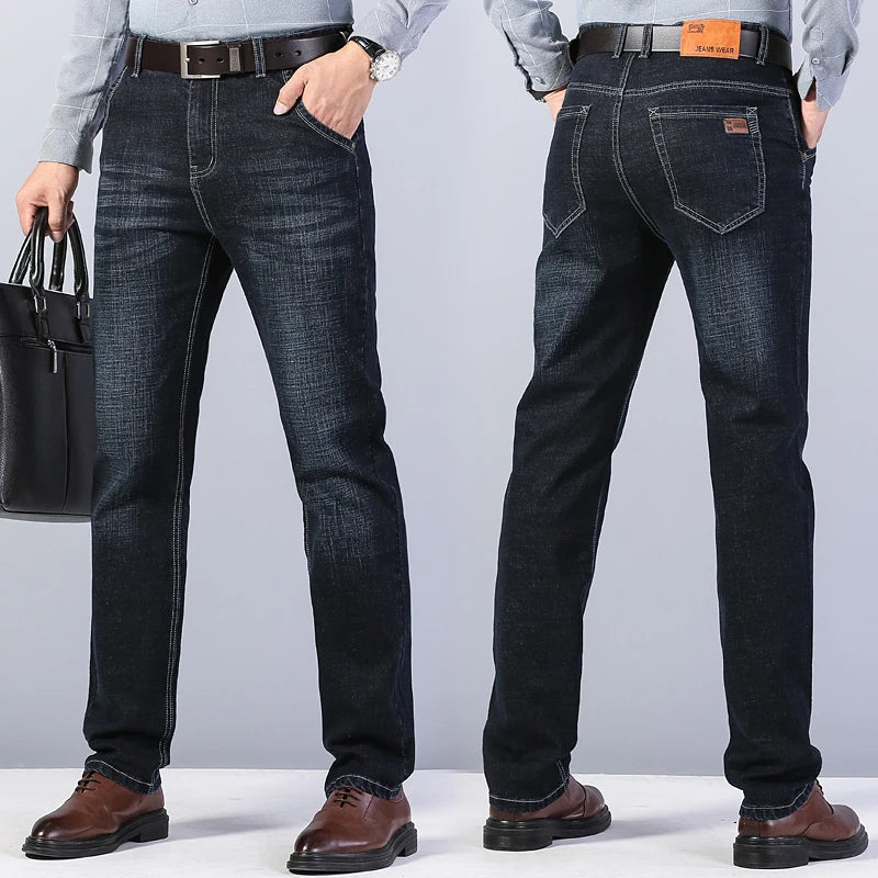 Men's Straight Leg Denim Jeans for Casual Everyday Wear