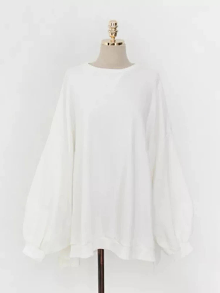 Long Sleeve Casual Pullover Sweatshirt with Original Style Options