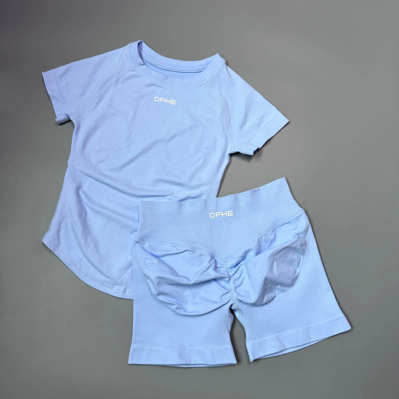 Women's Tee And Shorts Yoga Set For Workout Outfits
