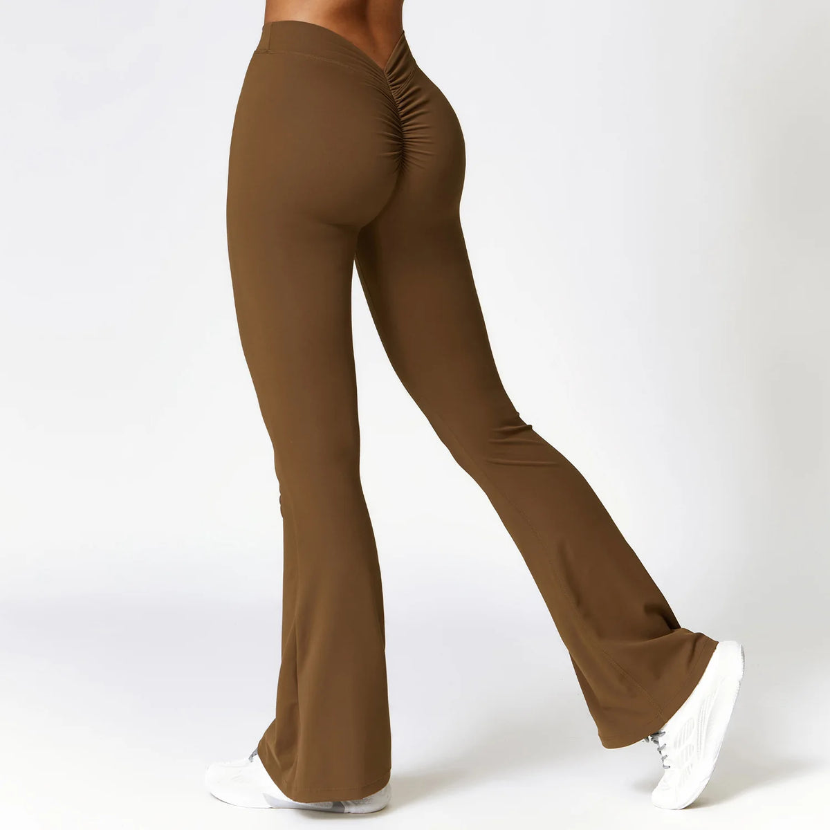 Women's V Back Flared Leggings For Workout Outfits