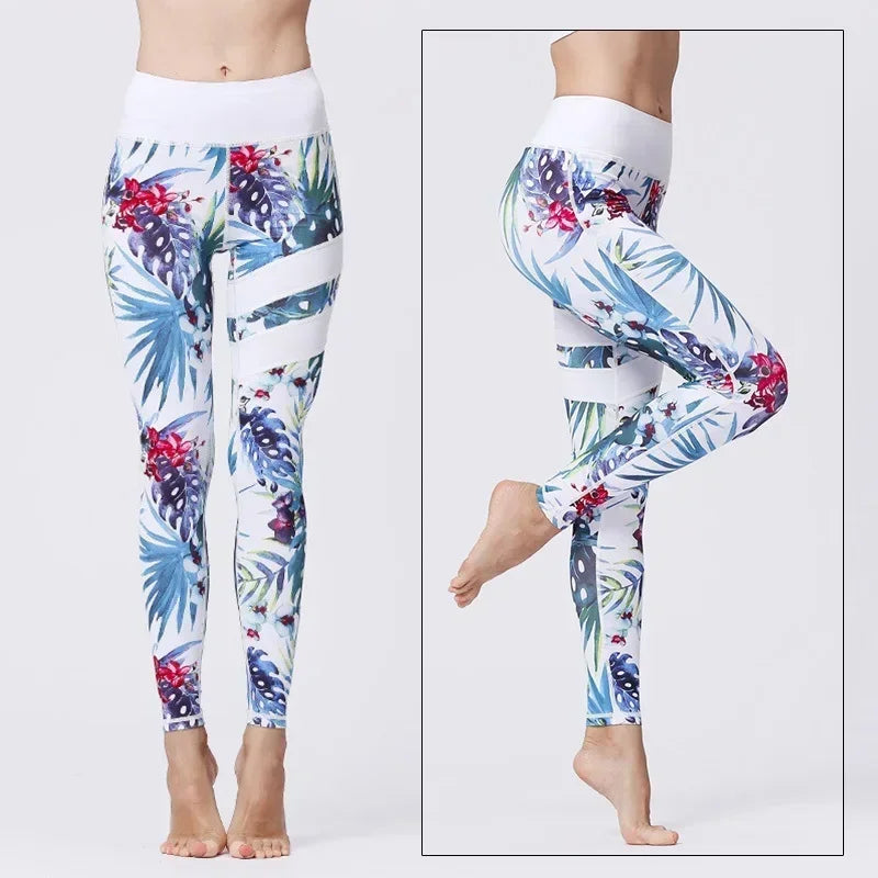Women's Printed High-Waist Workout Leggings