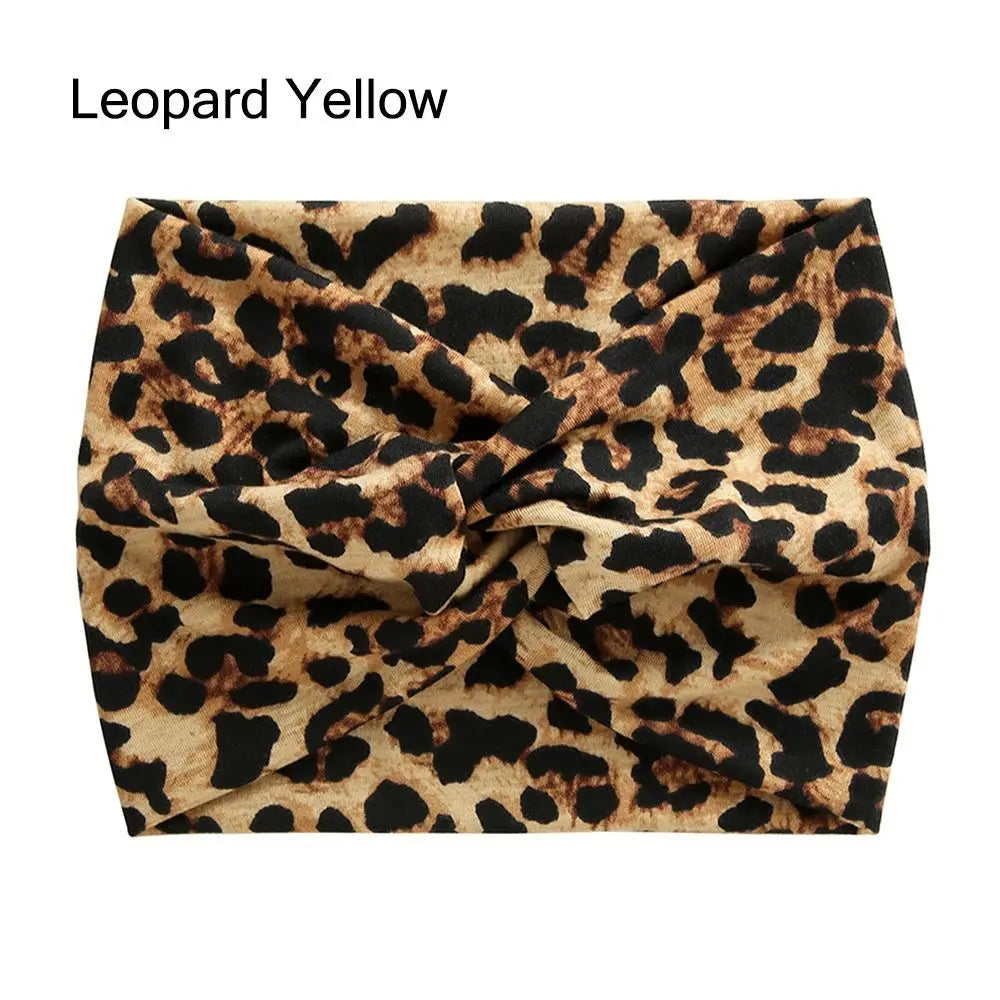 Wide Twist Front Fabric Headband in Solid and Printed Styles