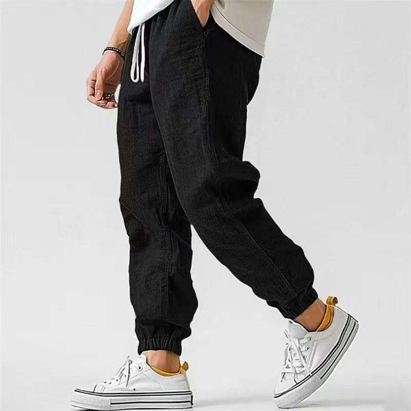 Men's Elastic Waist Casual Pants For Everyday Wear